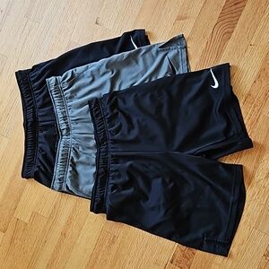 3 pair Nike Dri‐Fit mens shorts